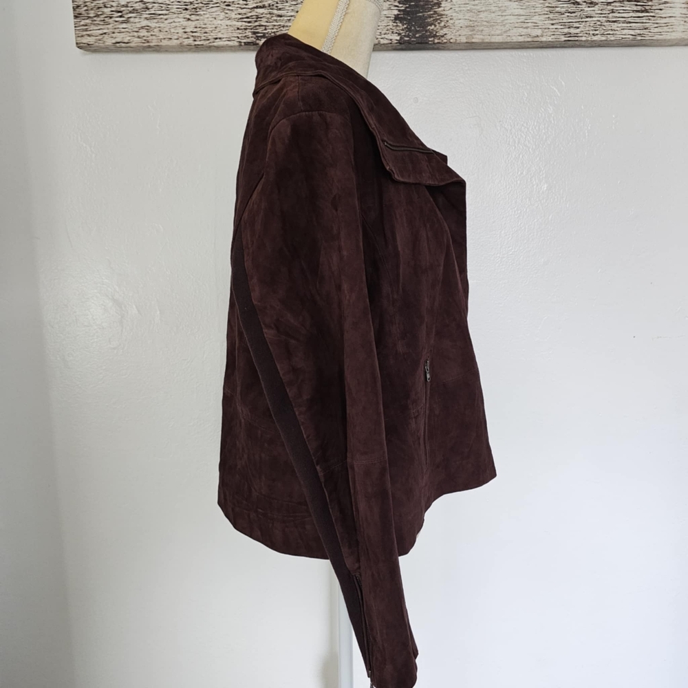 NWT Ecru Orelle Real Suede Motto jacket in Cimarron color - Picture 7 of 7